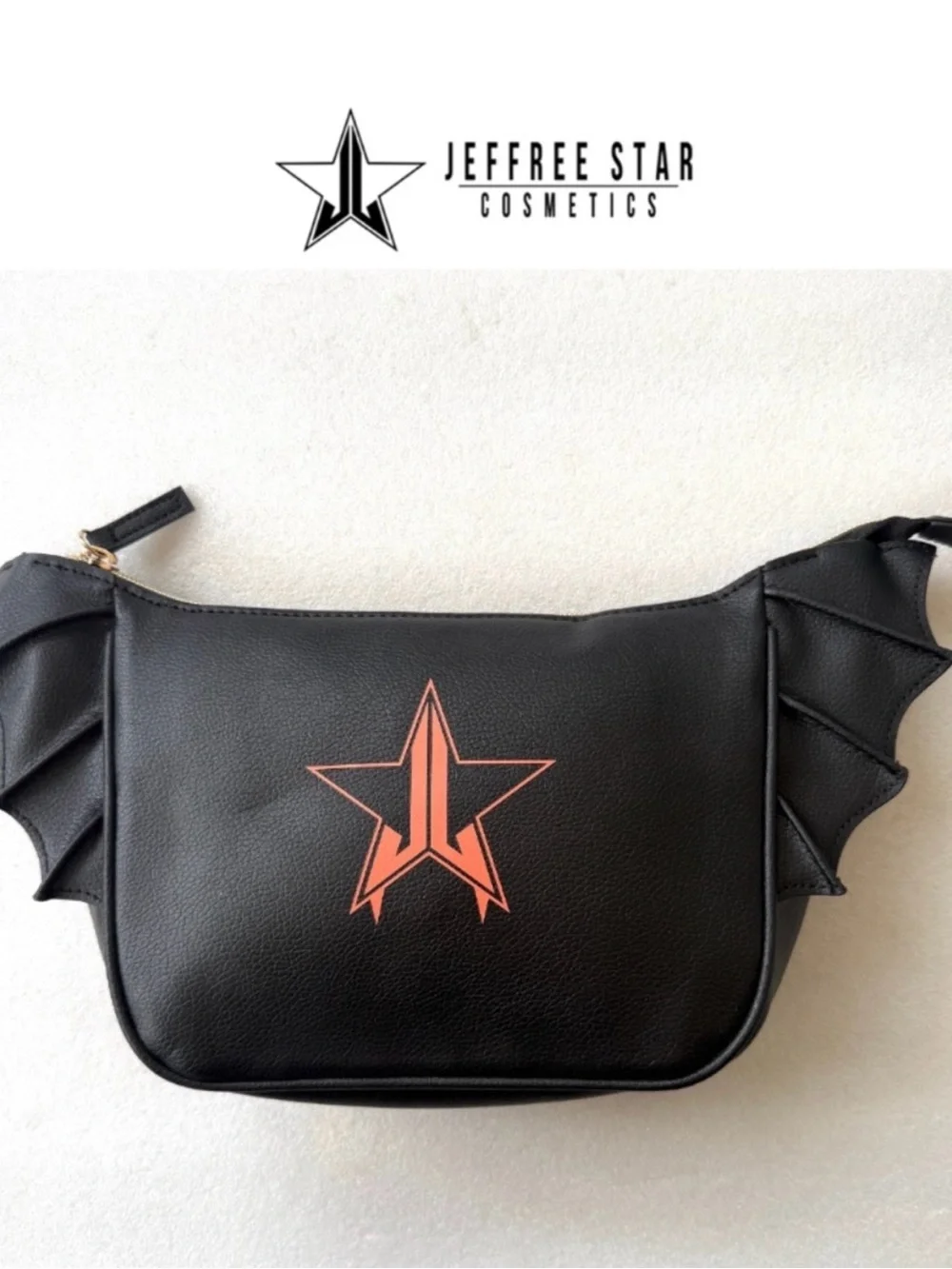 Jeffree Star Black Batwing Makeup Bag—NWOT